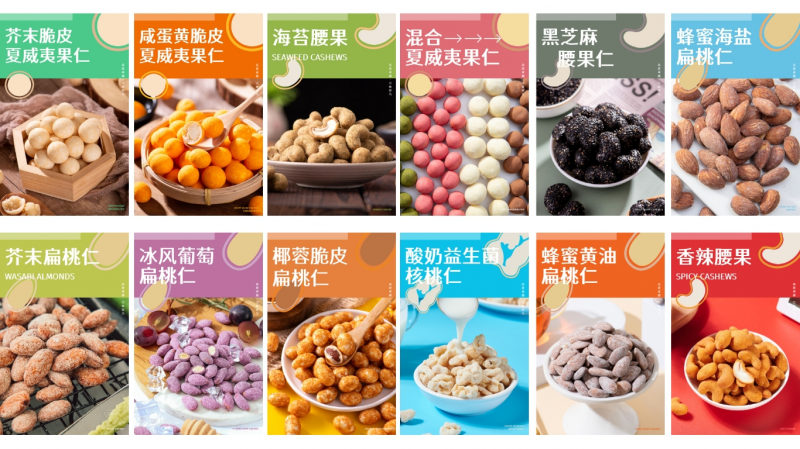 提供食品研发服务:调味坚果/裹衣坚果/工业化落地